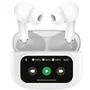 Muvit For Change Auriculares Bluetooth True Wireless M2404 (MCTWS0007) con ANC, ENC, Estuche con Pantalla, Autonomía 6h, Color Blanco